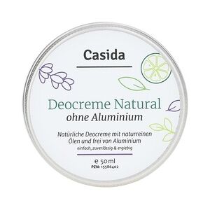 Casida GmbH DEO CREME ohne Aluminium natural 50 Milliliter