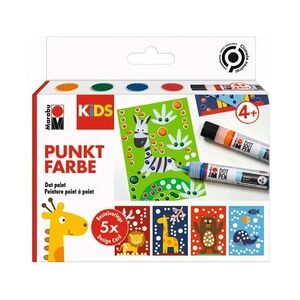 Kreativmarkerset Kids Tie 3D Dot Pen Tiere 9-teilig