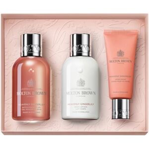 Molton Brown Collection Heavenly Gingerlily Körper- & Handpflege Geschenkset in Reisegröße Bade- und Duschgel 100 ml +Körperlotion 100 ml + Handcreme 40 ml