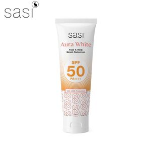 Sasi Aura White Face & Body Serum Sonnenschutz Spf50 Pa++++, Uva Uvb-Schutz, 100 Ml. - Thailändische Hautpflege