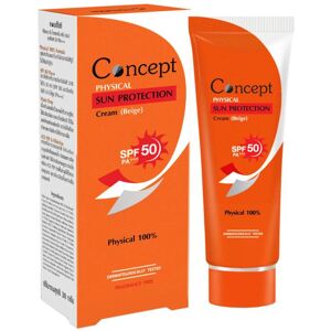 Concept Physikalische Sonnenschutzcreme Lsf 50 Pa+++, Physikalisch 100%, Dermatologisch Getestet, Duftfrei, 30 G. - Thailändische Hautpflege