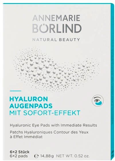 ANNEMARIE BÖRLIND HYALURON AUGENPADS MIT SOFORT-EFFEKT Packung mit 6 x 2 Stück