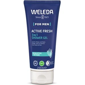 Weleda For Men Active Fresh 3 in 1 Shower Gel 200ml - Hudpleje