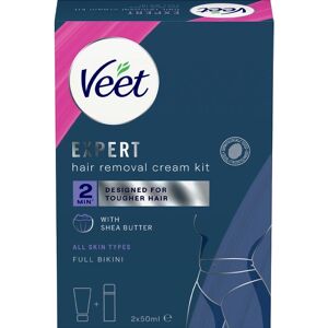 Veet Expert Full Bikini Hair Removal Kit 2 x 50 ml