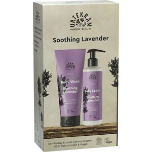 Urtekram Pleje Soothing Lavender Geschenkset Body Wash 200 ml + Body Lotion 245 ml