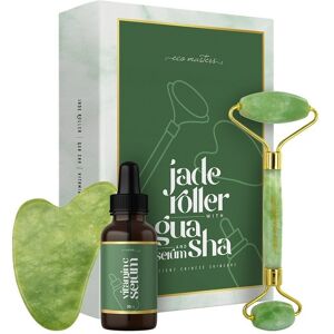 Pleasuredome Eco Masters Jade Roller And Gua Sha with Vitamin C Serum