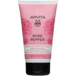 Apivita Crema corporal reafirmante y remodelante de pimienta rosa 150mL