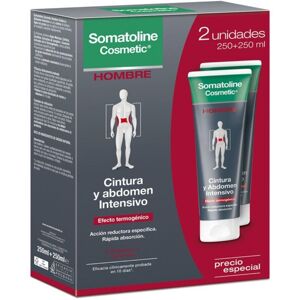 Somatoline Crema reductora de cintura y abdomen para hombres 7 noches 2x250mL