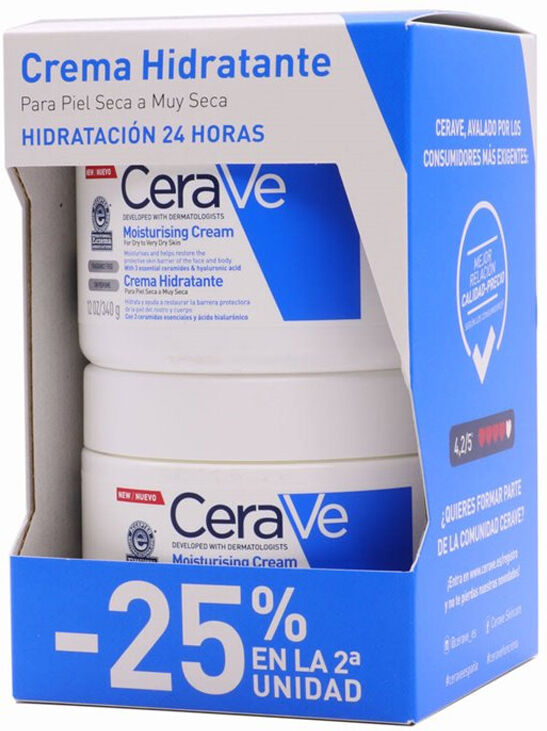 CeraVe Crema Hidratante Piel Seca 2x340g