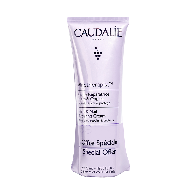 Crema de Manos reparadora Vinotherapist Mains&Ongles de Caudalie 2 x 75 ml