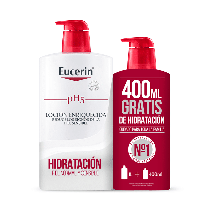 Set hidratante Ph5 Locion Enriquecida Set de Eucerin Cofre 1000 ml