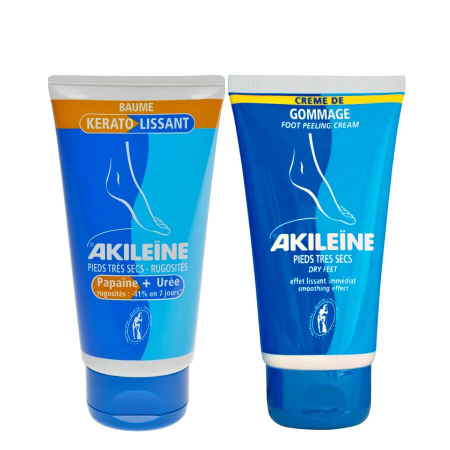 Akileine Kerato Bálsamo Suavizante 75ml + Crema Exfoliante Pies Secos 75ml