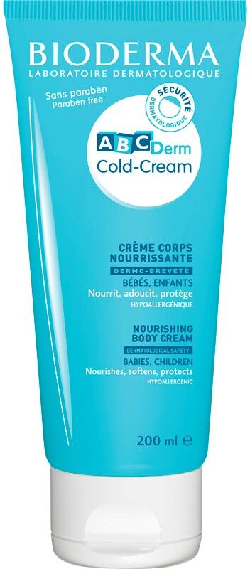 Bioderma ABCDerm Crema corporal para la piel sensible del bebé 200mL