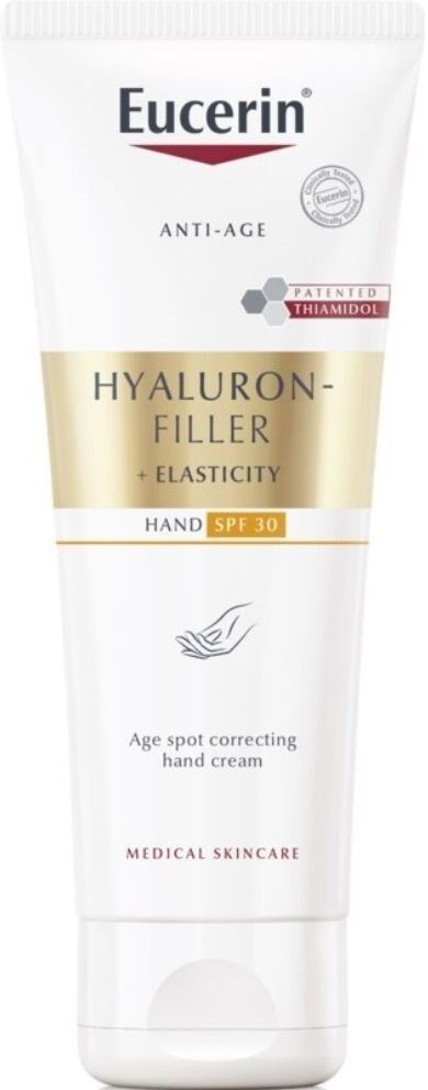 Eucerin Hyaluron-Filler + Crema de manos correctora de la elasticidad SPF30Hyaluron-Filler Crema de manos correctora de la elasticidad 75mL SPF30