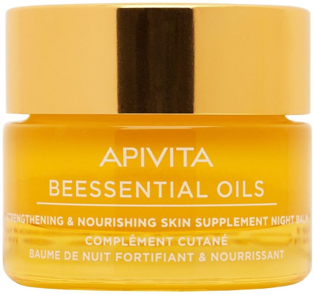 Apivita Bálsamo de noche fortalecedor y nutritivo de Aceites Esenciales de Beess 15mL