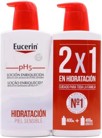 Eucerin Duplo Loción Enriquecida 2x1L