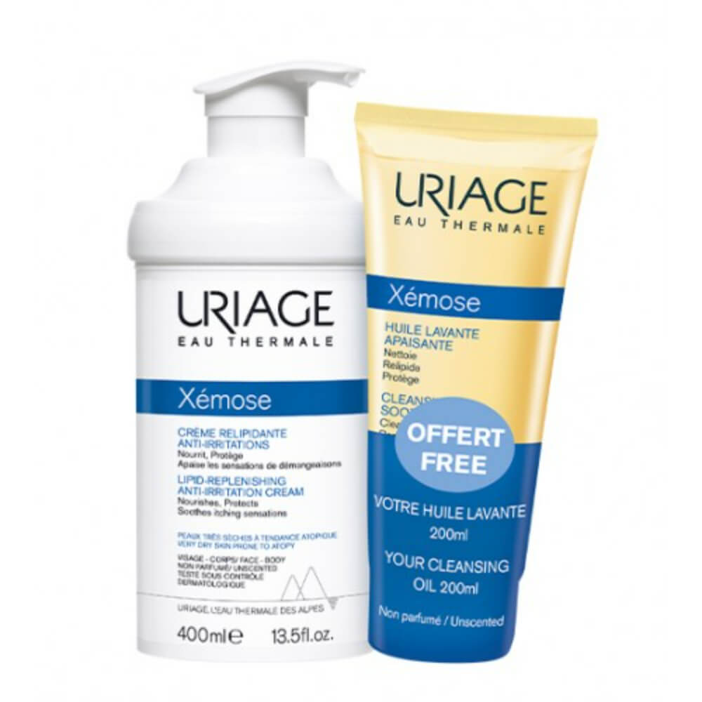 Uriage Xémose Relipidant Crema 400 ml + Regalo Xémose Aceite Lavante 200 ml