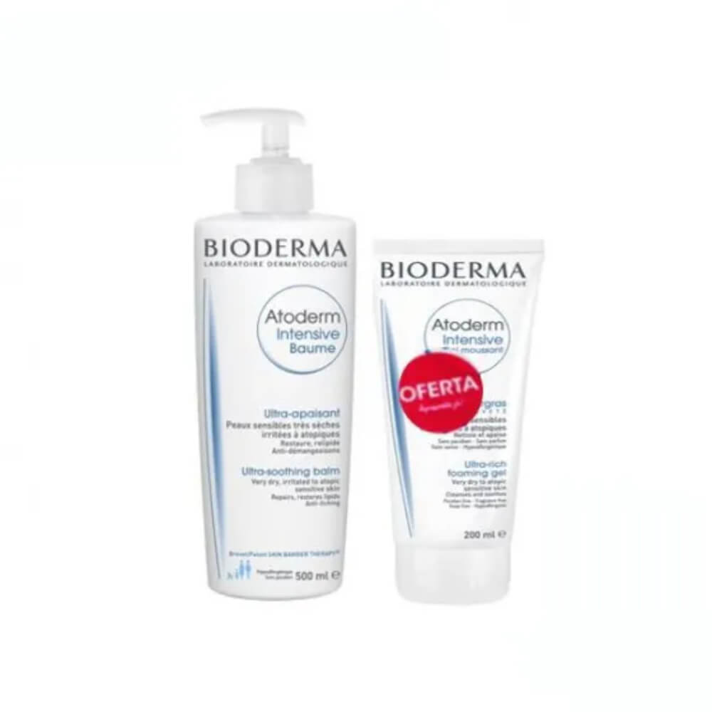 Bioderma Atoderm Baume Intensive 500 ml + Gel Moussant 200 ml