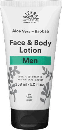 Urtekram Loción facial y corporal para hombre Aloe Vera y Baobab