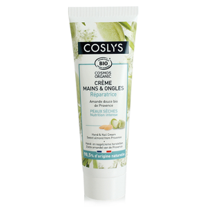 Coslys Crème Mains & Ongles Réparatrice Amande Douce Bio 50ml - Publicité