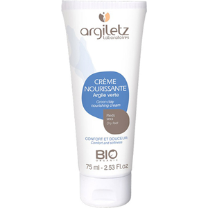 Argiletz Crème Nourrissante Argile Verte Pieds Secs 75ml - Publicité