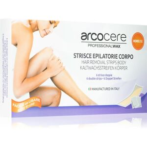Arcocere Professional Wax Bandes de cire pour l'épilation corps pour femme 6 pcs