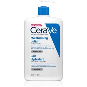 CeraVe Moisturizers lait hydratant visage et corps pour peaux sèches à très sèches 1000 ml