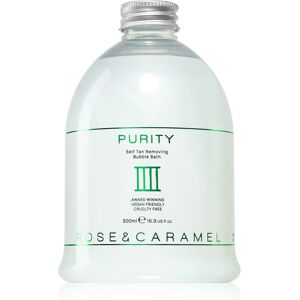 Rose & Caramel Purity bain moussant pour éliminer les produits auto-bronzants 500 ml