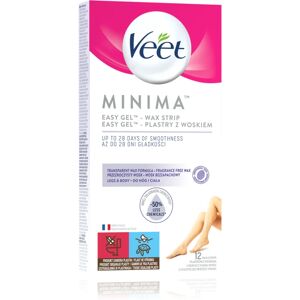 Veet Minima Hypoallergenic bandes de cire pour épilation pieds 12 pcs