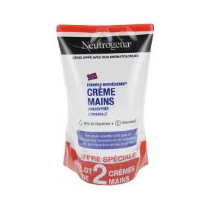 Neutrogena Creme Mains Hydratante Concentree Lot de 2 x 50 ml - Lot 2 x 50 ml