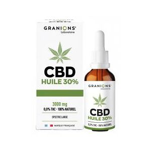 Granions Huile CBD 30% 10 ml - Flacon compte goutte 10 ml