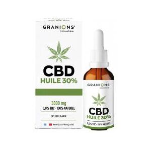 Granions Huile CBD 30% 10 ml - Flacon compte goutte 10 ml