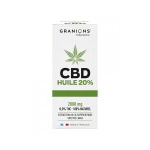 Granions Huile CBD 20% 10 ml - Flacon compte goutte 10 ml