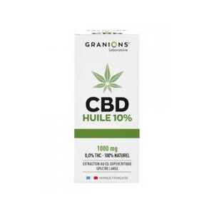 Granions Huile CBD 10% 10 ml - Flacon compte goutte 10 ml