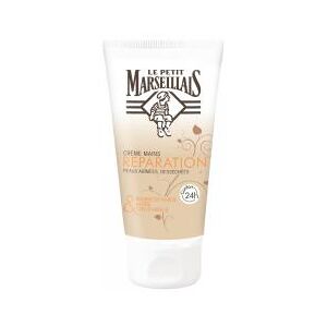 Le Petit Marseillais Crème Mains Réparatrice Peaux Abimées et Desséchées Beurre de Karité Aloès et Cire d'Abeille - 1 Tube de 75 ml - Tube 75 ml