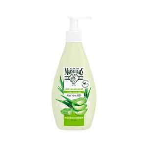 Le Petit Marseillais Lait Corps Hydratant à l'Aloe Vera Pour Peaux Sèches Bio 250 ml - Flacon-Pompe 250 ml