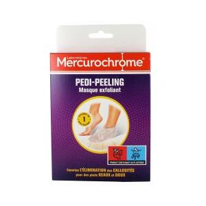 Mercurochrome Pedi-Peeling Masque Exfoliant Pieds 2 Unites - Boîte 1 paire