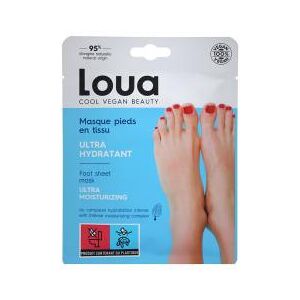 Loua Masque Pieds en Tissu Ultra-Hydratant - Sachet 2 chaussettes