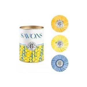 Coffret 3 Savons Bienfaisants 100 g - Bois d'Orange Cédrat Bois de Santal - Boîte 3x100