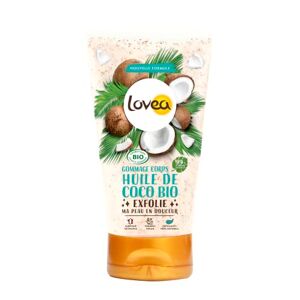 Lovea Gommage Corps Huile De Coco Bio Exfolie, Lisse & Adoucit Grains Doux Naturels 99% D'Origine Naturelle Vegan Certifié BIO Fabriqué En France 150 ml - Publicité