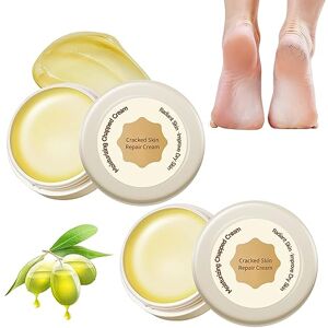 KARELLS 2Pcs Crèmes Pieds Anti Crevasses, Soucier Exfoliant Crème, Fissures Guérir Pommade, Crèmes Pieds Anti-Crevasses, Crème anti-déchirure pour peau d'hiver, Crème Apaisante Pieds Naturels, 20g - Publicité