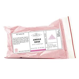 MY COSMETIK Argile rose COSMOS NATURAL certifiée par ECOCERT 100% minérale et naturelle Qualité cosmétique  100 g - Publicité