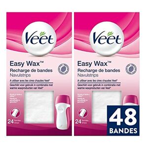 Veet EasyWax Recharges Bandes de Tissu Epilation Cire 48 bandes - Publicité