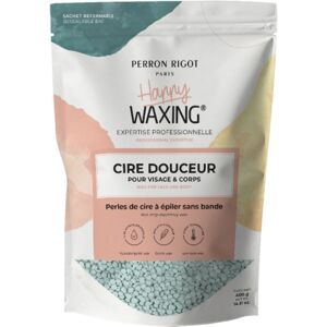 Cire douceur sans bande visage & corps Happy Waxing Perron Rigot 400g - Publicité