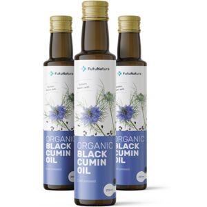 FutuNatura 3x BIO Huile de cumin noir, ensemble 750 ml