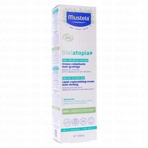 MUSTELA Stelatopia+ - Crème relipidante anti-grattage bio 150ml - Publicité