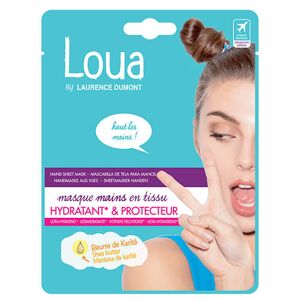 Masque en Tissu Mains Hydratant Protecteur Loua - Publicité