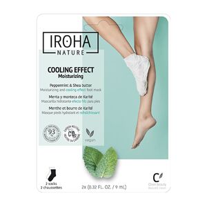 Masque Chaussettes Pieds Hydratant Menthe Beurre Karite Iroha Nature