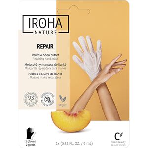 Masque Gants Mains Reparateur Peche Beurre de Karite Iroha Nature