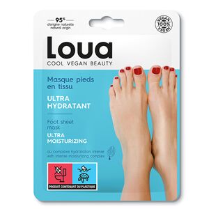 Masque en Tissu Pieds Ultra-Hydratant Loua